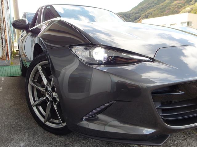 ロードスターＲＦ ＶＳ　純Ｒスポイラー　純１７インチアルミ　純ナビ　フルセグ　ＥＴＣ　ヒーター付きレザーシート　キーフリー　ユーザー買取車　禁煙車（12枚目）