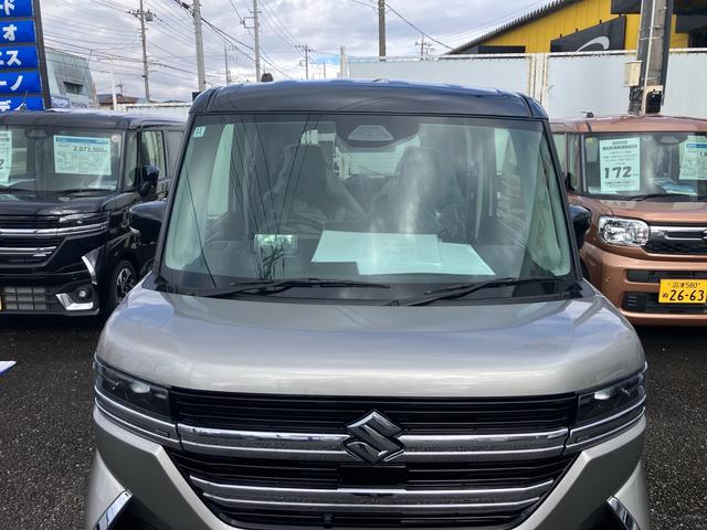 スペーシアカスタム ハイブリッドＸＳターボ　届出済み未使用車　全方位モニター付きメモリーナビ／スズキコネクト対応通信機装備車　両側オートスライドドア　キーフリー　プッシュスタート（6枚目）