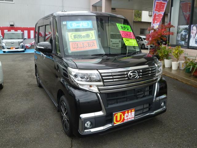 タント カスタムＸ　トップエディションＳＡＩＩ　純正８インチナビ　衝突軽減システム　パワースライドドア　フルセグ　ＣＤ　ＤＶＤ　Ｂｌｕｅｔｏｏｔｈ　バックカメラ　コーナーセンサー　純正アルミホイール　ＬＥＤヘッドライト　スマートキー２個　ＥＴＣ（5枚目）