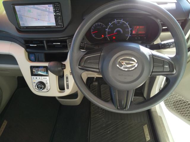 ムーヴ X SAII ナビ 衝突被害軽減システム スマートキー アイドリングストップ 電動格納ミラー ベンチシート CVT 盗難防止システム ABS ESC アルミホイール 衝突安全ボディ エアコン パワーステアリング(2枚目)