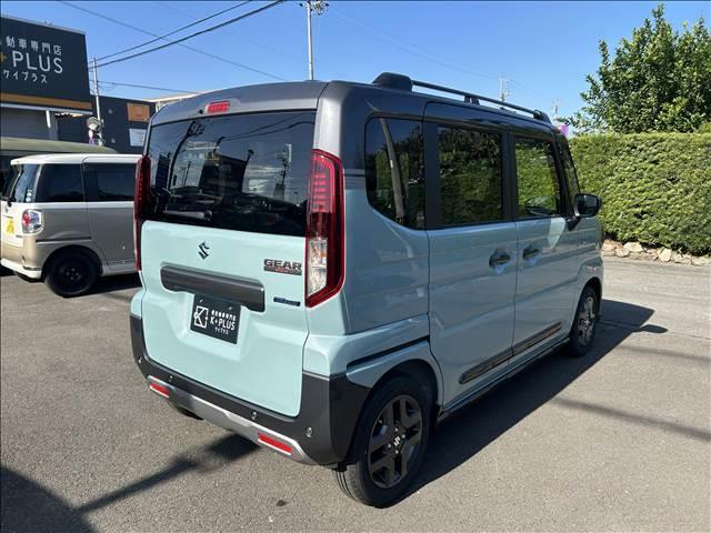 スペーシアギア ハイブリッドXZ 届出済未使用車 新車保証継承渡 ナビ半キャ インテリキー 電動ミラー アルミホイール LED ルーフレール シートヒーター セキュリティ 横滑り防止装置 アイドリングストップ オートエアコン パワステ(6枚目)