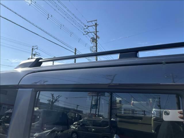 スペーシアギア ハイブリッドXZ 届出済未使用車 新車保証継承渡 ナビ半キャ インテリキー 電動ミラー アルミホイール LED ルーフレール シートヒーター セキュリティ 横滑り防止装置 アイドリングストップ オートエアコン パワステ(10枚目)