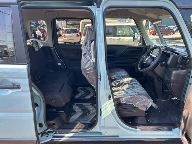 スペーシアギア ハイブリッドXZ 届出済未使用車 新車保証継承渡 ナビ半キャ インテリキー 電動ミラー アルミホイール LED ルーフレール シートヒーター セキュリティ 横滑り防止装置 アイドリングストップ オートエアコン パワステ(54枚目)