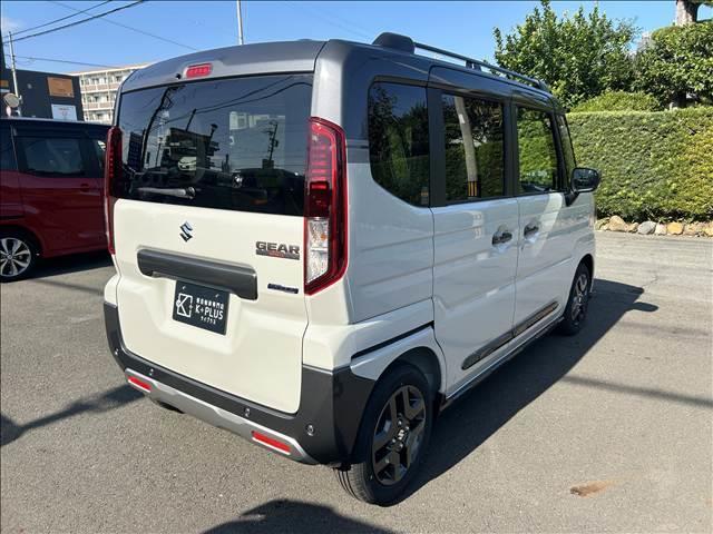 スペーシアギア ハイブリッドXZ 届出済未使用車 新車保証継承渡 ナビ半キャ インテリキー 電動ミラー アルミホイール LED ルーフレール シートヒーター セキュリティ 横滑り防止装置 アイドリングストップ オートエアコン パワステ(6枚目)