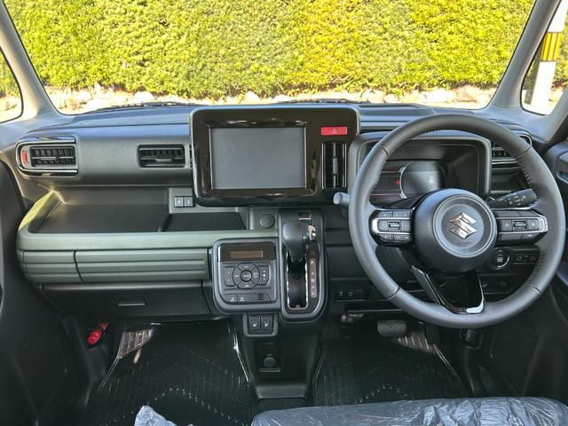 スペーシアギア ハイブリッドXZ 届出済未使用車 新車保証継承渡 ナビ半キャ インテリキー 電動ミラー アルミホイール LED ルーフレール シートヒーター セキュリティ 横滑り防止装置 アイドリングストップ オートエアコン パワステ(43枚目)