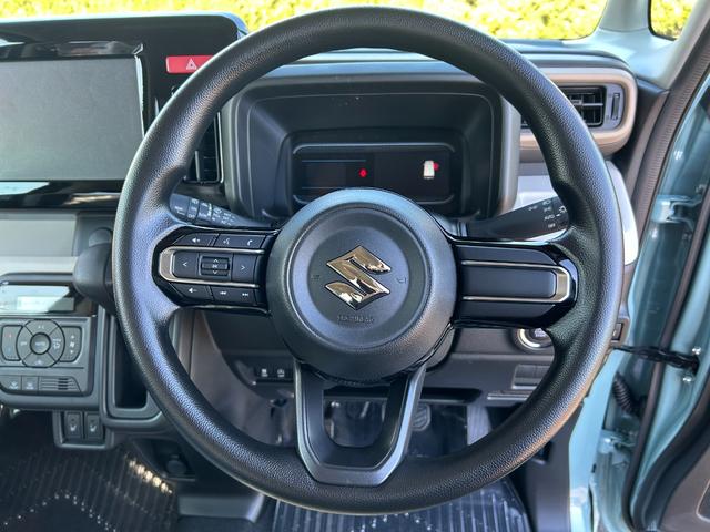 スペーシア ハイブリッドX 届出済未使用車 新車保証継承渡 ナビ半キ 運転席エアバッグ デュアルセンサーブレーキ サイドエアバッグ 電格ミラー 運転席助手席エアバッグ 前席シートヒーター LED ESP オットマン スマートキー(32枚目)