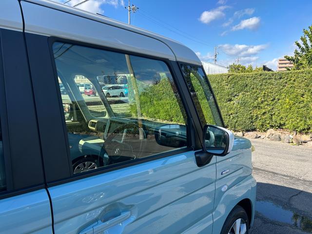 スペーシア ハイブリッドX 届出済未使用車 新車保証継承渡 ナビ半キ 運転席エアバッグ デュアルセンサーブレーキ サイドエアバッグ 電格ミラー 運転席助手席エアバッグ 前席シートヒーター LED ESP オットマン スマートキー(57枚目)