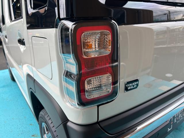 ハスラー タフワイルド　届出済未使用車　新車保証継承渡　ナビ半キャ　前後誤発進抑制　追従クルコン　アイドリングＳ　電動格納式ドアミラー　セキュリティアラーム　シートヒーター搭載　パワーステアリング　横滑り防止システム　ＰＷ（45枚目）