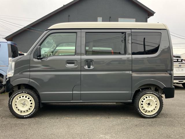 エブリイ PAリミテッド 5速マニュアル リフトUP 15インチ+オープンカントリーR/Tホワイトレター ディスプレイオーディオ バックカメラ ブラックバンパー バンパーガード(9枚目)