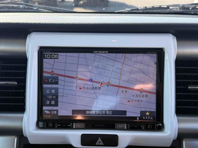 ハスラー Ｇ　ＥＴＣ　ナビ　ＴＶ　衝突被害軽減システム　スマートキー　アイドリングストップ　電動格納ミラー　シートヒーター　ベンチシート　ＣＶＴ　盗難防止システム　ＡＢＳ　ＥＳＣ　ＣＤ　ＵＳＢ（5枚目）