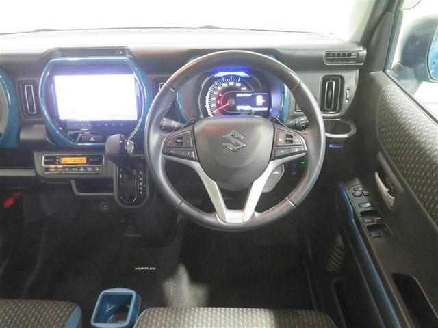 ハスラー ハイブリッドXターボ ETC付き LEDヘッドライト バックモニター DVD ナビTV フルオートエアコン キーフリー アルミホイール メモリーナビ サイドエアバッグ 運転席助手席エアバッグ 横滑り防止機能 パワステ(4枚目)