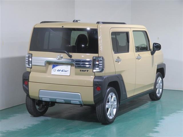 タフト Ｇ　クロムベンチャー　サイドＳＲＳ　ＰＷ　衝突軽減装置　Ａ－ＳＴＯＰ　ＡＡＣ　ＬＥＤヘッドライト　イモビ　スマートキー　横滑り防止装置　ＰＳ　キーフリー　メンテナンスノート　Ｗエアバック　ＡＢＳ　エアバック　アルミホイール（3枚目）