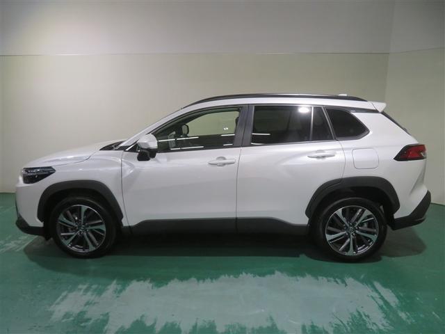 カローラクロス ハイブリッド Z 雹害 電動シート 衝突軽減ブレ メモリーナビ LED オートクルーズコントロール キーレス アルミホイール フルセグTV 4WD スマートキー 盗難防止システム ETC 横滑り防止 エアコン ABS(2枚目)