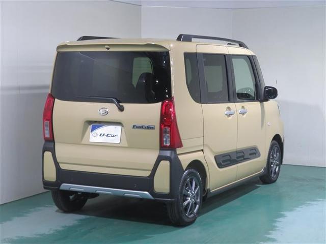 タント ファンクロス 衝突軽減システム 両側オートドア 横滑り防止装置 LEDヘットライト フルオートエアコン キーレスエントリー パワーウィンド スマートキ- サイドエアバッグ セキュリティ Wエアバック 記録簿 ABS(3枚目)