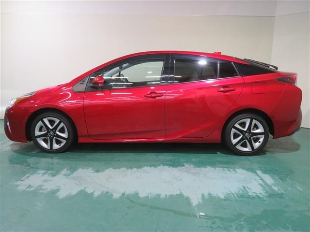 プリウス Aツーリングセレクション スマキー イモビライザー バックモニター クルコン 記録簿有 LEDヘッドライト DVD視聴可 ETC ナビTV メモリーナビゲーション 横滑り防止機能 キーフリ アルミ AAC ABS パワステ(2枚目)