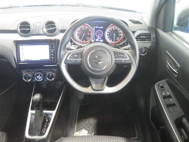 スイフト ハイブリッドＲＳ　アイドリングストップ機能　ナビ・ＴＶ　地デジＴＶ　Ｒカメラ　ＬＥＤ　エアコン　パワーステアリング　ＤＶＤ再生可　オートクルーズ　ＥＴＣ　横滑り防止装置　盗難防止システム　カーテンエアバッグ　ＡＢＳ（4枚目）