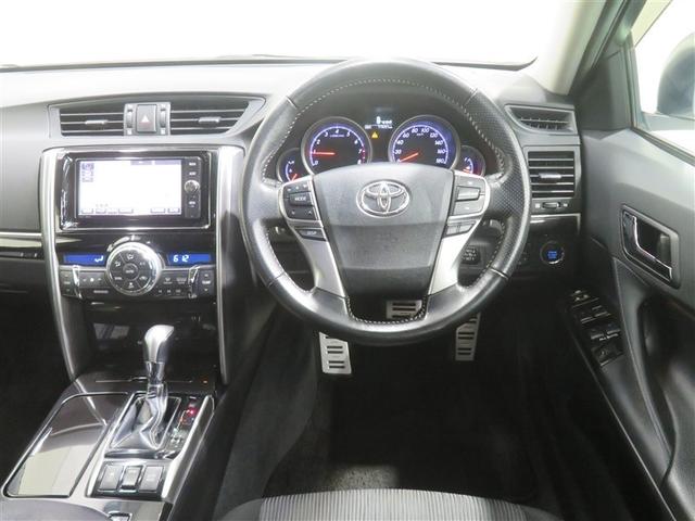 マークＸ ２５０Ｓ　横滑り防止機能　盗難防止装置　エアバッグ　衝突被害軽減ブレーキ　ＬＥＤヘッド　ＡＢＳ　アルミホイール　ナビ＆ＴＶ　オートクルーズコントロール　ドラレコ　Ｂカメラ　フルセグ　ＥＴＣ　オートエアコン（4枚目）