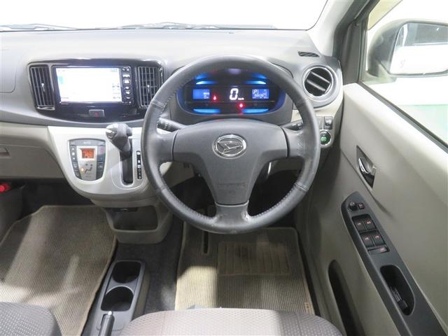 ミライース Ｇ　ＳＡ　横滑防止装置　ＰＳ　ナビＴＶ　スマートエントリー　助手席エアバッグ　キーレスエントリー　エアコン　ＥＴＣ車載器　パワーウインドウ　運転席エアバッグ　ＡＢＳ　定期点検記録簿　ワンセグＴＶ　メモリーナビ（4枚目）