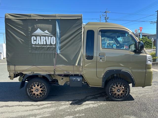 ハイゼットトラック ジャンボエクストラ ワンオーナー車・CVT 2.5インチリフトアップ・4WD・ドラレコ・9inchディスプレイオーディオ・バックカメラ・エクストリーム14インチAW・ETC・スマートキー LEDヘッドライト フォグランプ(10枚目)