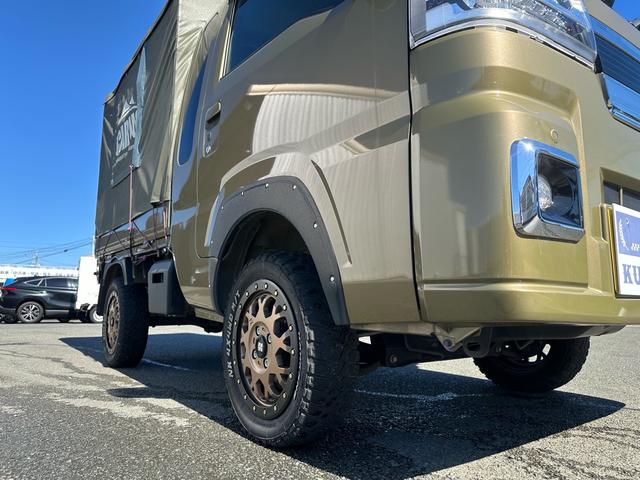 ハイゼットトラック ジャンボエクストラ ワンオーナー車・CVT 2.5インチリフトアップ・4WD・ドラレコ・9inchディスプレイオーディオ・バックカメラ・エクストリーム14インチAW・ETC・スマートキー LEDヘッドライト フォグランプ(12枚目)