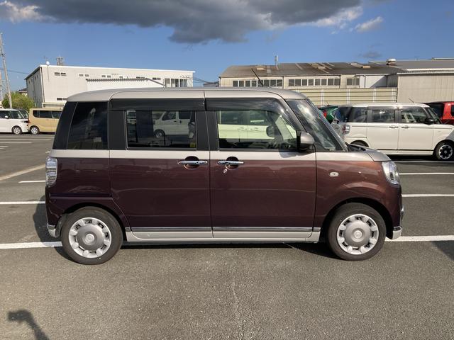 ムーヴキャンバス ＧブラックインテリアＶＳ　ＳＡＩＩＩ　１４インチフルホイールキャップ　ＬＥＤヘッドランプ　キーフリーシステム　両側パワースライドドア　オートエアコン（プッシュ式）　オートライト　置きラクボックス（5枚目）