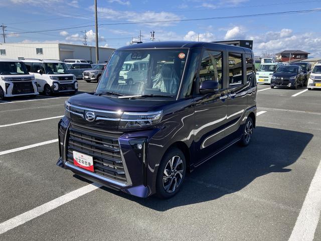 タント カスタムＸ　１４インチアルミホイール　大型エアロバンパー　フルＬＥＤヘッドランプ　オート格納式カラードドアミラー　両側パワースライドドア　キーフリーシステム　プッシュボタンスタート（6枚目）