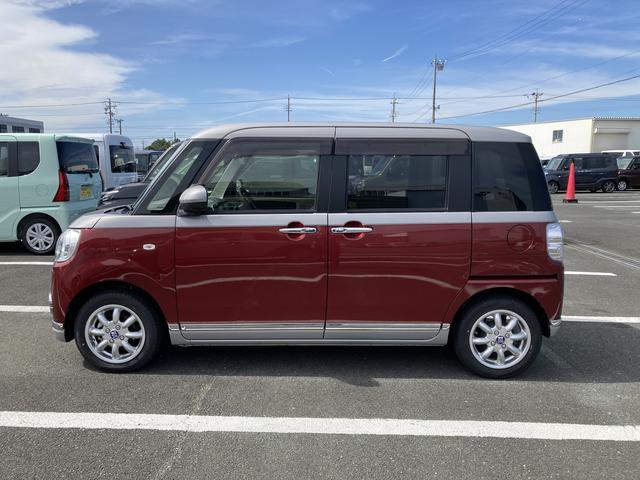 ムーヴキャンバス ＧブラックインテリアＶＳ　ＳＡＩＩＩ　１４インチフルホイールキャップ　ＬＥＤヘッドランプ　キーフリーシステム　両側パワースライドドア　オートエアコン（プッシュ式）　オートライト　置きラクボックス（4枚目）