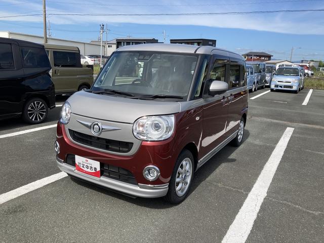 ムーヴキャンバス ＧブラックインテリアＶＳ　ＳＡＩＩＩ　１４インチフルホイールキャップ　ＬＥＤヘッドランプ　キーフリーシステム　両側パワースライドドア　オートエアコン（プッシュ式）　オートライト　置きラクボックス（6枚目）