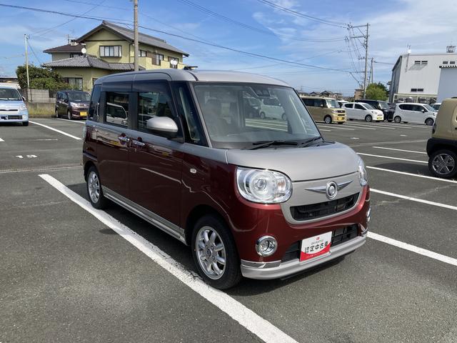 ムーヴキャンバス ＧブラックインテリアＶＳ　ＳＡＩＩＩ　１４インチフルホイールキャップ　ＬＥＤヘッドランプ　キーフリーシステム　両側パワースライドドア　オートエアコン（プッシュ式）　オートライト　置きラクボックス（7枚目）