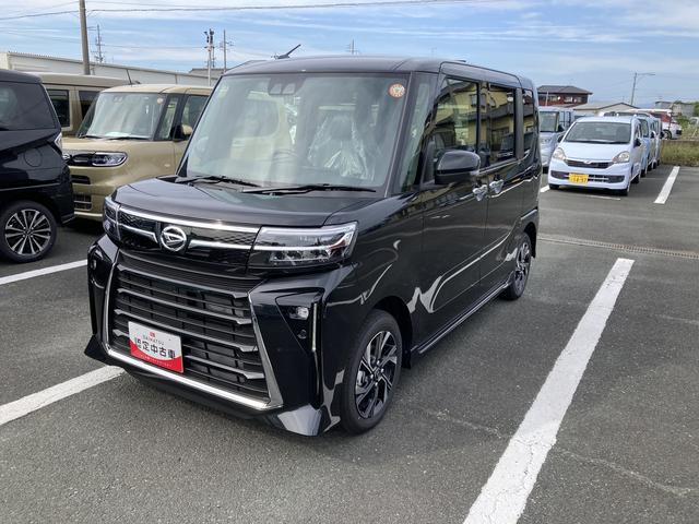 タント カスタムＸ　１４インチアルミホイール　大型エアロバンパー　フルＬＥＤヘッドランプ　オート格納式カラードドアミラー　両側パワースライドドア　キーフリーシステム　プッシュボタンスタート（6枚目）