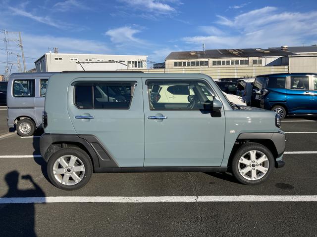 タフト Gターボ 15インチアルミホイール オートレベリング機能付フルLEDヘッドランプ LEDフォグランプ 本革巻ステアリングホイール 本革巻インパネセンターシフト TFTカラーマルチインフォメーションディスプレイ(5枚目)