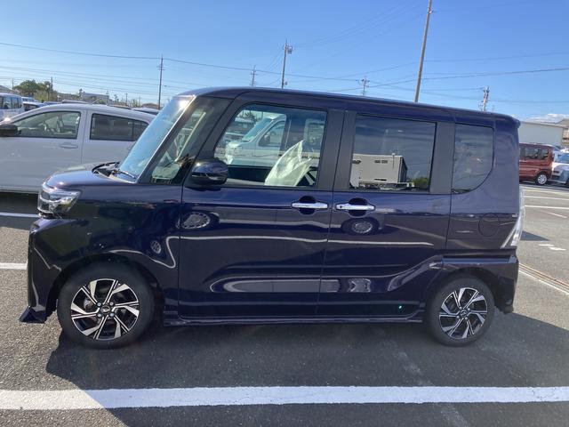 タント カスタムＸ　１４インチアルミホイール　大型エアロバンパー　フルＬＥＤヘッドランプ　オート格納式カラードドアミラー　両側パワースライドドア　キーフリーシステム　プッシュボタンスタート（4枚目）