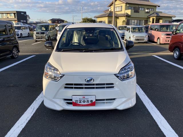 ミライース Ｘ　ＳＡＩＩＩ　１４インチフルホイールキャップ　ＬＥＤヘッドランプ　電動格納式（カラード）ドアミラー　自発光式デジタルメーターブルーイルミネーションメーター　マニュアルエアコン（ダイヤル式）　キーレスエントリー（2枚目）