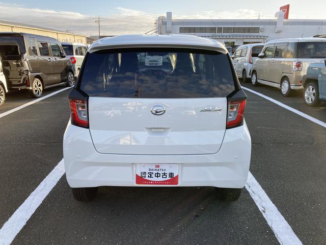 ミライース Ｘ　ＳＡＩＩＩ　１４インチフルホイールキャップ　ＬＥＤヘッドランプ　電動格納式（カラード）ドアミラー　自発光式デジタルメーターブルーイルミネーションメーター　マニュアルエアコン（ダイヤル式）　キーレスエントリー（3枚目）