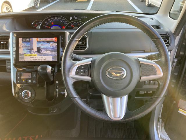 タント カスタムRS トップエディションSA 15インチアルミホイール 大型エアロバンパー LEDヘッドランプ オート格納式カラードドアミラー 本革巻ステアリングホイール 両側パワースライドドア(16枚目)