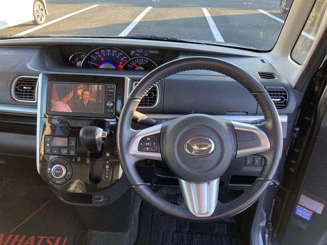 タント カスタムＲＳ　トップエディションＳＡＩＩ　１５インチアルミホイール　大型エアロバンパー　ＬＥＤヘッドランプ　オート格納式カラードドアミラー　本革巻ステアリングホイール　両側パワースライドドア（16枚目）