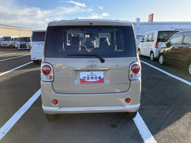 ムーヴキャンバス ＧホワイトアクセントＶＳ　ＳＡＩＩＩ　１４インチフルホイールキャップ　ＬＥＤヘッドランプ　キーフリーシステム　両側パワースライドドア　オートエアコン（プッシュ式）　オートライト　置きラクボックス（3枚目）