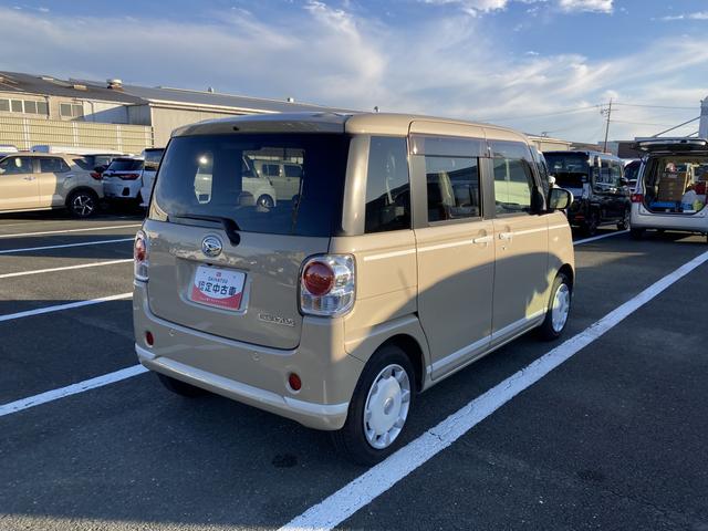 ムーヴキャンバス ＧホワイトアクセントＶＳ　ＳＡＩＩＩ　１４インチフルホイールキャップ　ＬＥＤヘッドランプ　キーフリーシステム　両側パワースライドドア　オートエアコン（プッシュ式）　オートライト　置きラクボックス（8枚目）