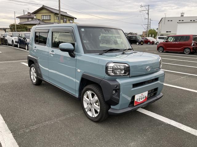 タフト G 15インチアルミホイール オートレベリング機能付フルLEDヘッドランプ LEDフォグランプ 本革巻ステアリングホイール 本革巻インパネセンターシフト TFTカラーマルチインフォメーションディスプレイ(7枚目)