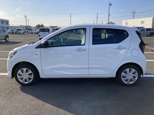 ミライース Ｘ　ＳＡＩＩＩ　１４インチフルホイールキャップ　ＬＥＤヘッドランプ　電動格納式（カラード）ドアミラー　自発光式デジタルメーターブルーイルミネーションメーター　マニュアルエアコン（ダイヤル式）　キーレスエントリー（4枚目）