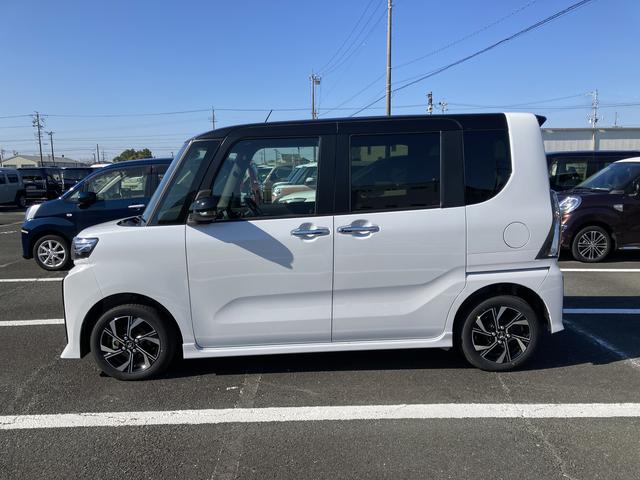 タント カスタムＸ　　ナビ付　ナビ　１４インチアルミホイール　大型エアロバンパー　フルＬＥＤヘッドランプ　オート格納式カラードドアミラー　両側パワースライドドア　キーフリーシステム　プッシュボタンスタート（4枚目）