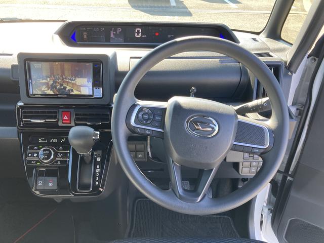 タント カスタムＸ　　ナビ付　ナビ　１４インチアルミホイール　大型エアロバンパー　フルＬＥＤヘッドランプ　オート格納式カラードドアミラー　両側パワースライドドア　キーフリーシステム　プッシュボタンスタート（16枚目）