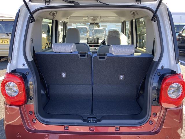 ムーヴキャンバス ストライプスGターボ 14インチフルホイールキャップ キーフリーシステム プッシュボタンスタート UVカットガラス 両側パワースライドドア ハロゲンヘッドライト ラゲージアンダーボックス(12枚目)