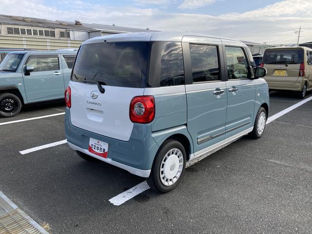 ムーヴキャンバス ストライプスＧターボ　１４インチフルホイールキャップ　ＬＥＤヘッドランプ　ＬＥＤフォグランプ　ホっとカップホルダー　両側パワースライドドア　キーフリーシステム　プッシュボタンスタート　ＵＶカットガラス（8枚目）