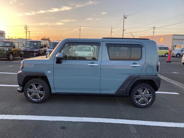 タフト Ｇターボ　１５インチアルミホイール　オートレベリング機能付フルＬＥＤヘッドランプ　ＬＥＤフォグランプ　本革巻ステアリングホイール　本革巻インパネセンターシフト　ＴＦＴカラーマルチインフォメーションディスプレイ（4枚目）