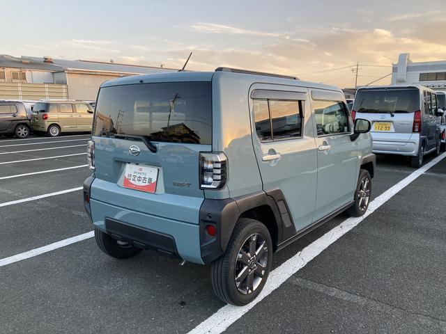 タフト Ｇターボ　１５インチアルミホイール　オートレベリング機能付フルＬＥＤヘッドランプ　ＬＥＤフォグランプ　本革巻ステアリングホイール　本革巻インパネセンターシフト　ＴＦＴカラーマルチインフォメーションディスプレイ（8枚目）