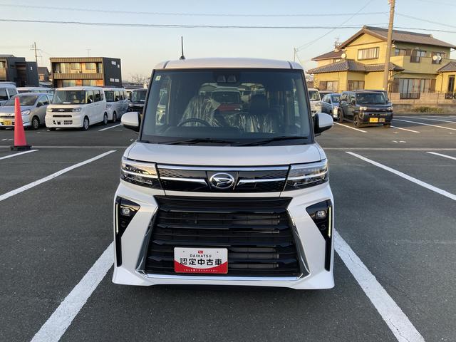 タント カスタムＸ　１４インチアルミホイール　大型エアロバンパー　フルＬＥＤヘッドランプ　オート格納式カラードドアミラー　両側パワースライドドア　キーフリーシステム　プッシュボタンスタート（2枚目）