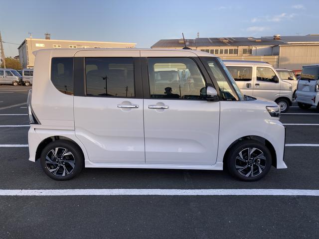 タント カスタムＸ　１４インチアルミホイール　大型エアロバンパー　フルＬＥＤヘッドランプ　オート格納式カラードドアミラー　両側パワースライドドア　キーフリーシステム　プッシュボタンスタート（5枚目）