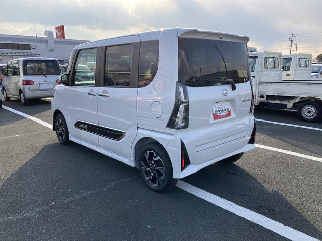 タント カスタムX 14インチアルミホイール 大型エアロバンパー フルLEDヘッドランプ オート格納式カラードドアミラー 両側パワースライドドア キーフリーシステム プッシュボタンスタート(9枚目)