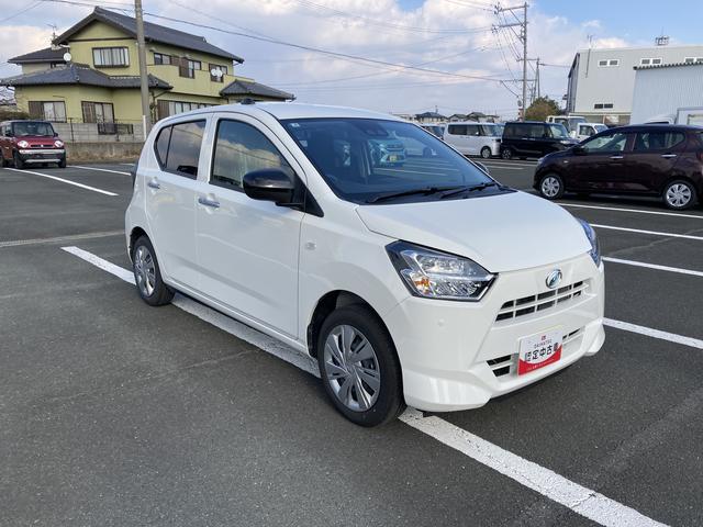 ミライース Ｘ　ＳＡＩＩＩ　１４インチフルホイールキャップ　ＬＥＤヘッドランプ　電動格納式（カラード）ドアミラー　自発光式デジタルメーターブルーイルミネーションメーター　マニュアルエアコン（ダイヤル式）　キーレスエントリー（7枚目）